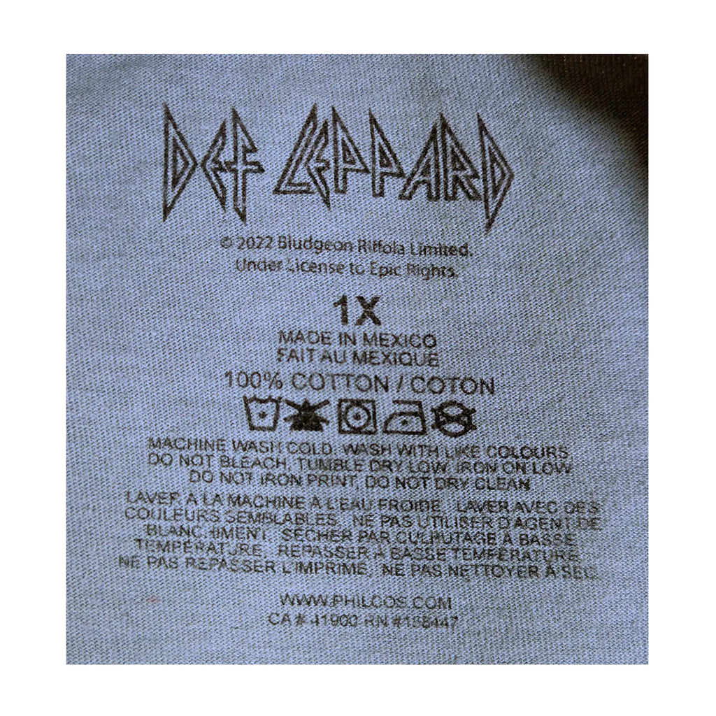 2022 Def Leppard Rock Faded T-skjorte