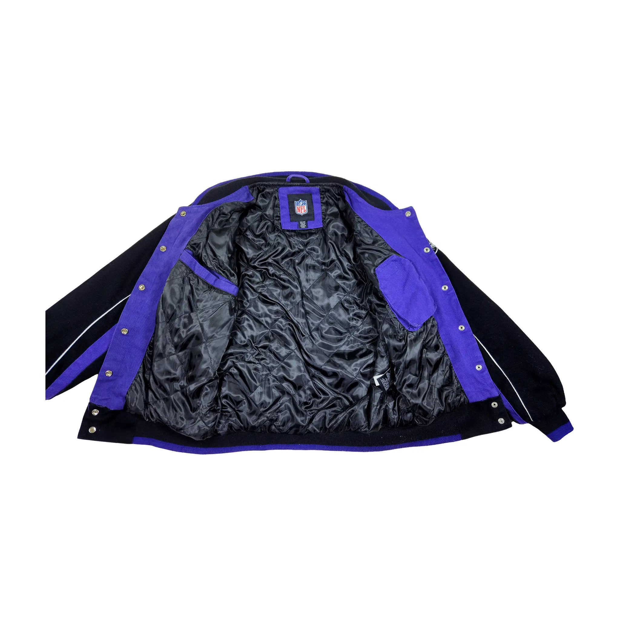 Retro G-III Baltimore Ravens vattert bomberjakke i tykt stoff