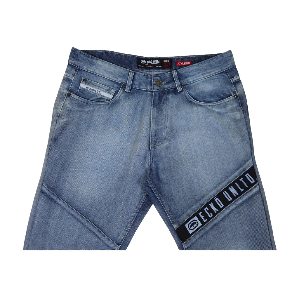 Vintage Y2K Ecko Unltd. Moto Straight Jeans med grafisk panel