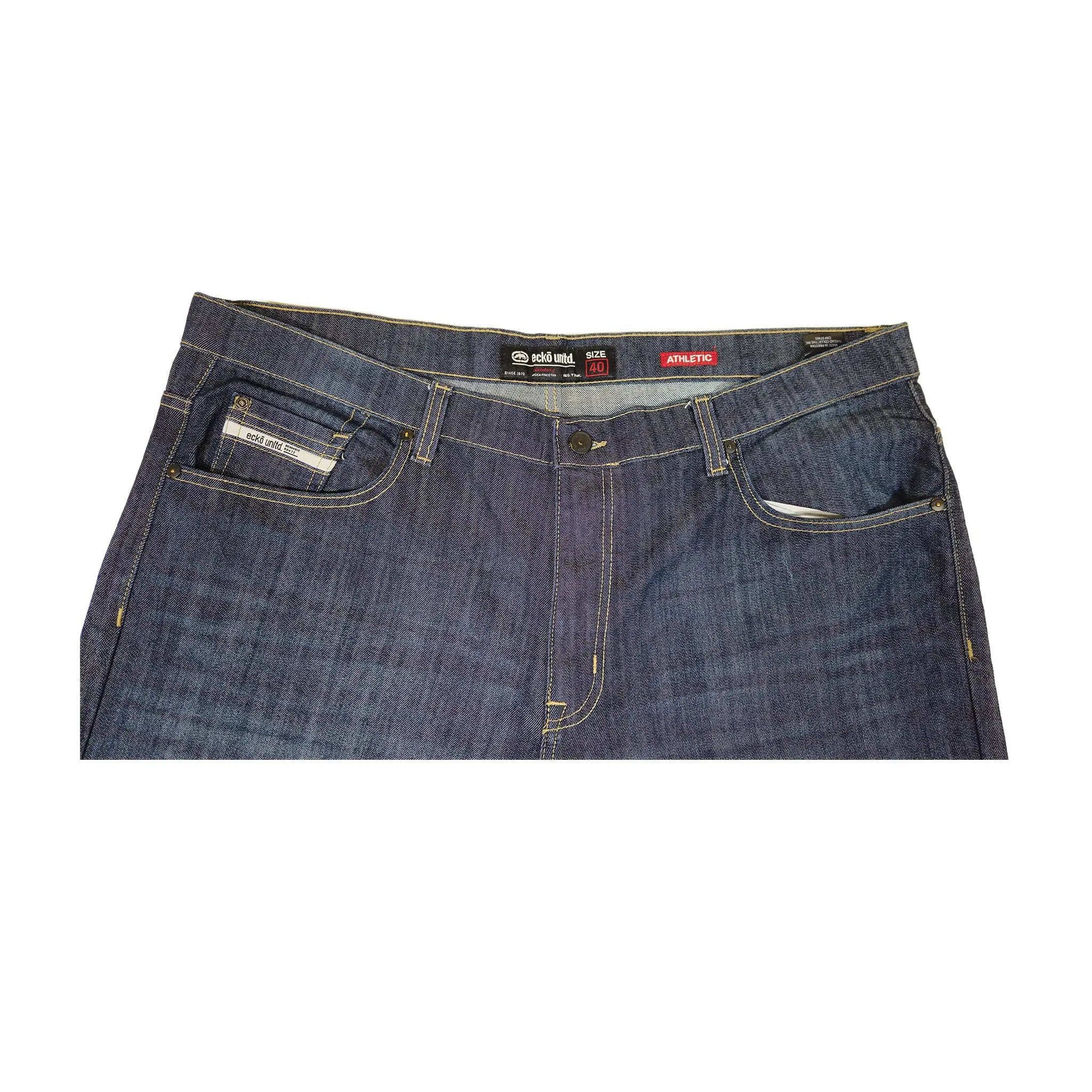 Vintage Ecko Unltd. Athletic Fit Størrelse 40 Mørkvaskede Jeans