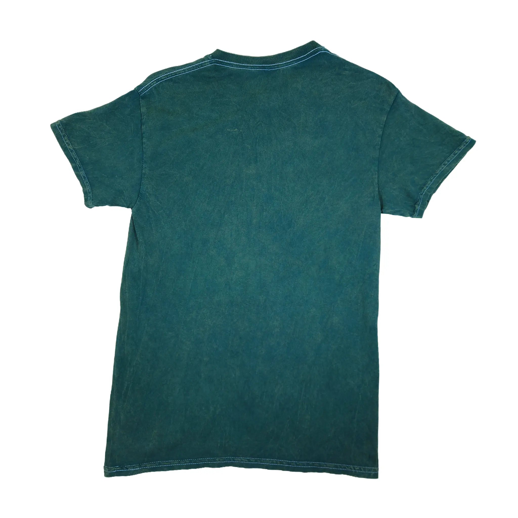 Nirvana Neon Angel Forest Green Mineral Wash T-skjorte