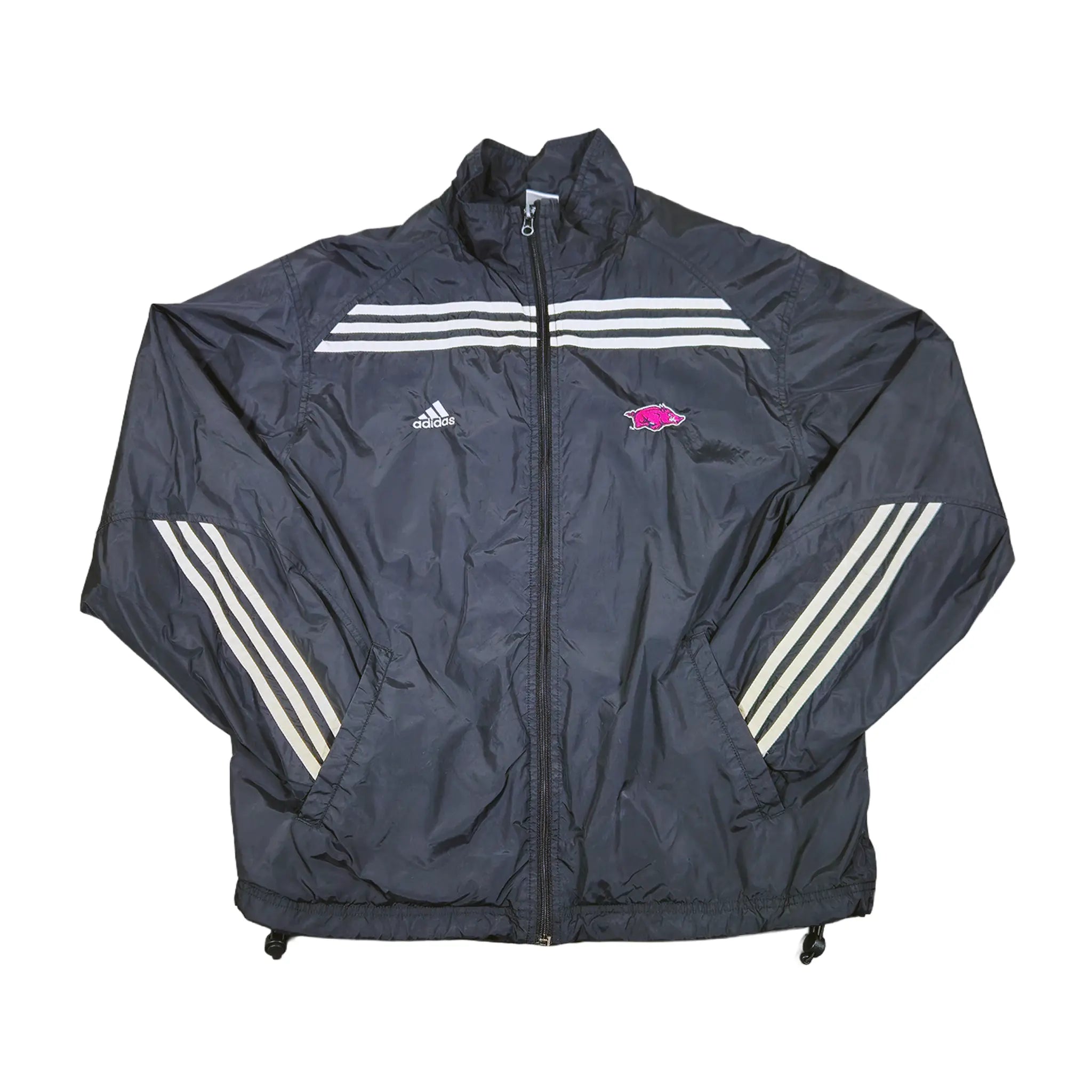 Vintage 2000-talls Adidas Arkansas Razorbacks "Pink Out" vindjakke
