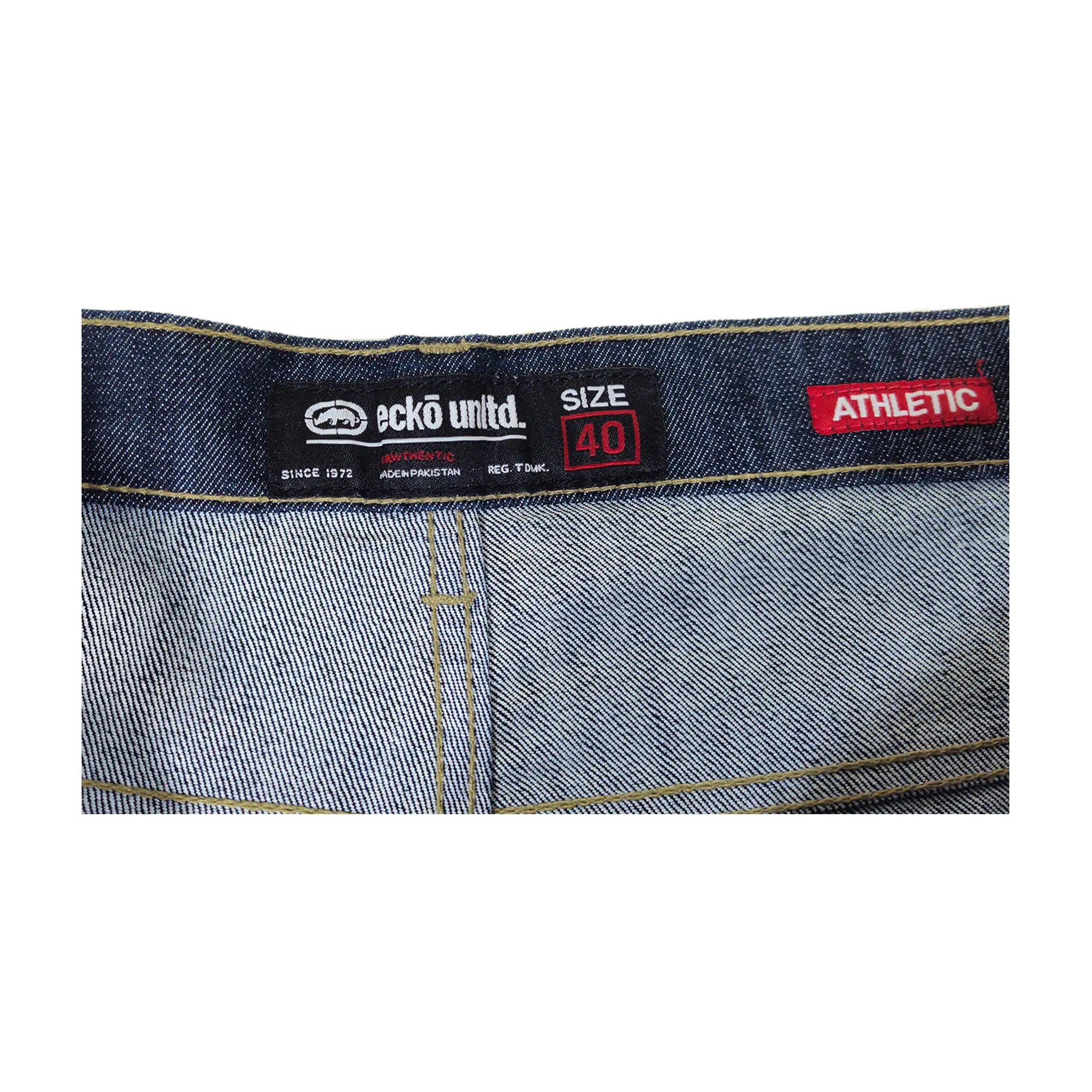 Vintage Ecko Unltd. Athletic Fit Størrelse 40 Mørkvaskede Jeans