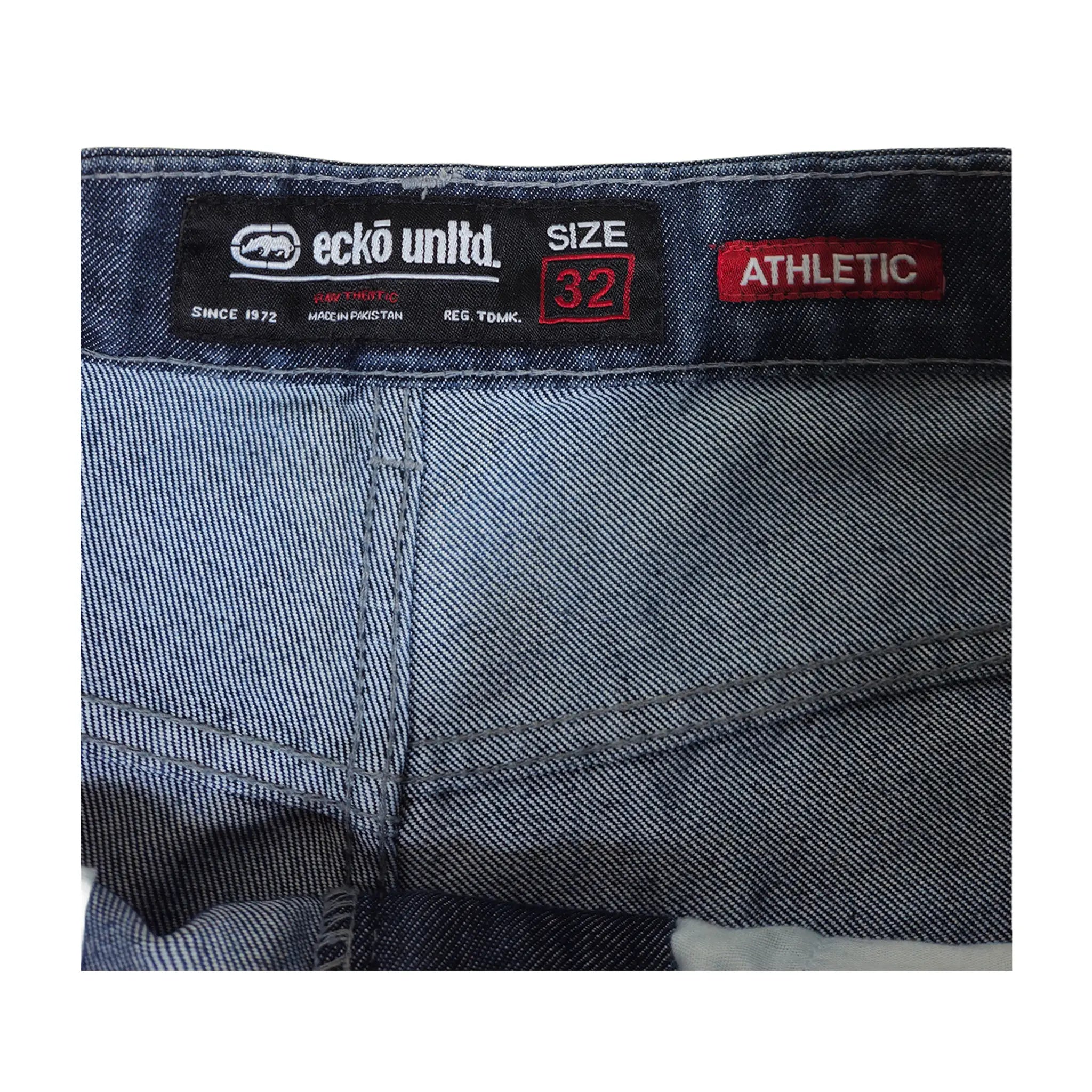 Vintage Y2K Ecko Unltd. Moto Straight Jeans med grafisk panel