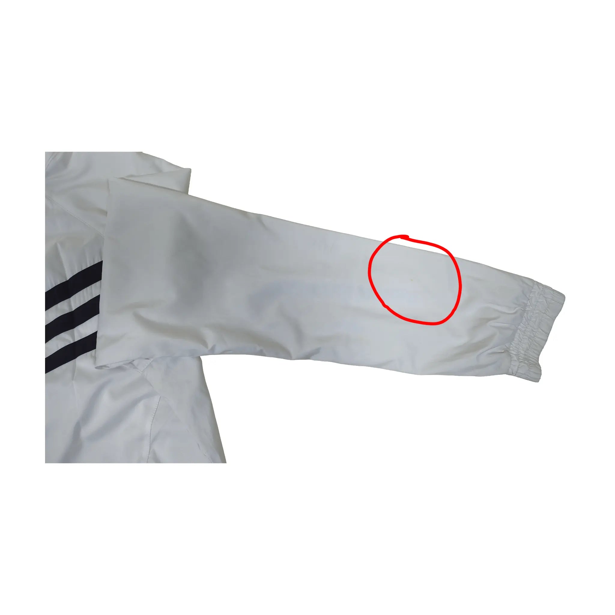 Hvit Adidas Helglidelås Sportswear Meshfôret Treningsjakke