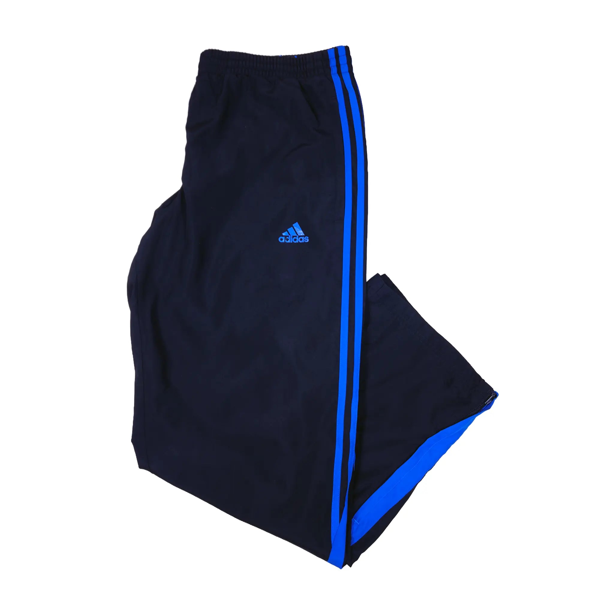 Adidas blå 3-Stripes vindbukse