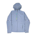 Vintage New Balance Regnbuefarget Holografisk Softshell Fleecejakke