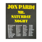 Offisiell Jon Pardi 2023 "Mr. Saturday Night" Tour T-skjorte
