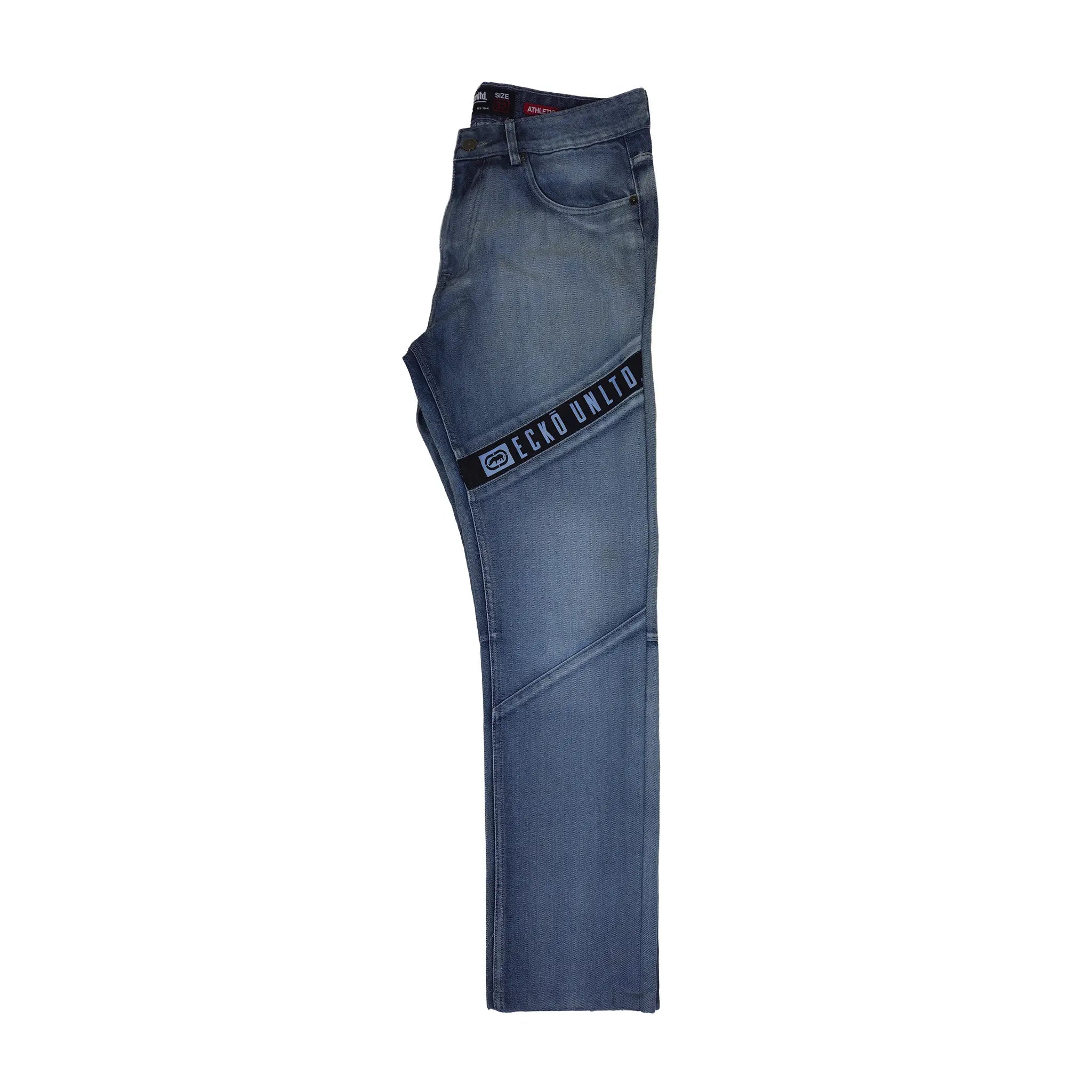 Vintage Y2K Ecko Unltd. Moto Straight Jeans med grafisk panel