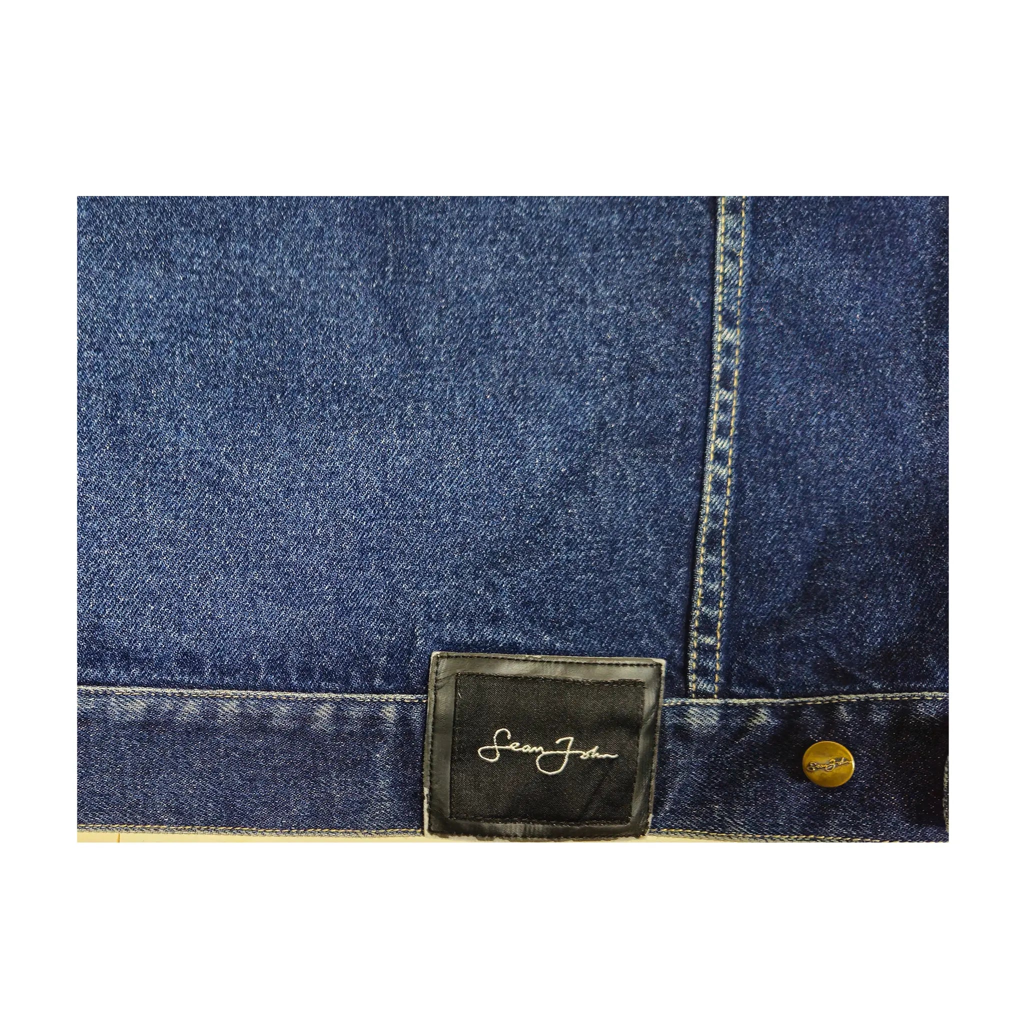 Vintage Sean John Klassisk Baggy XXL Denim Truckerjakke