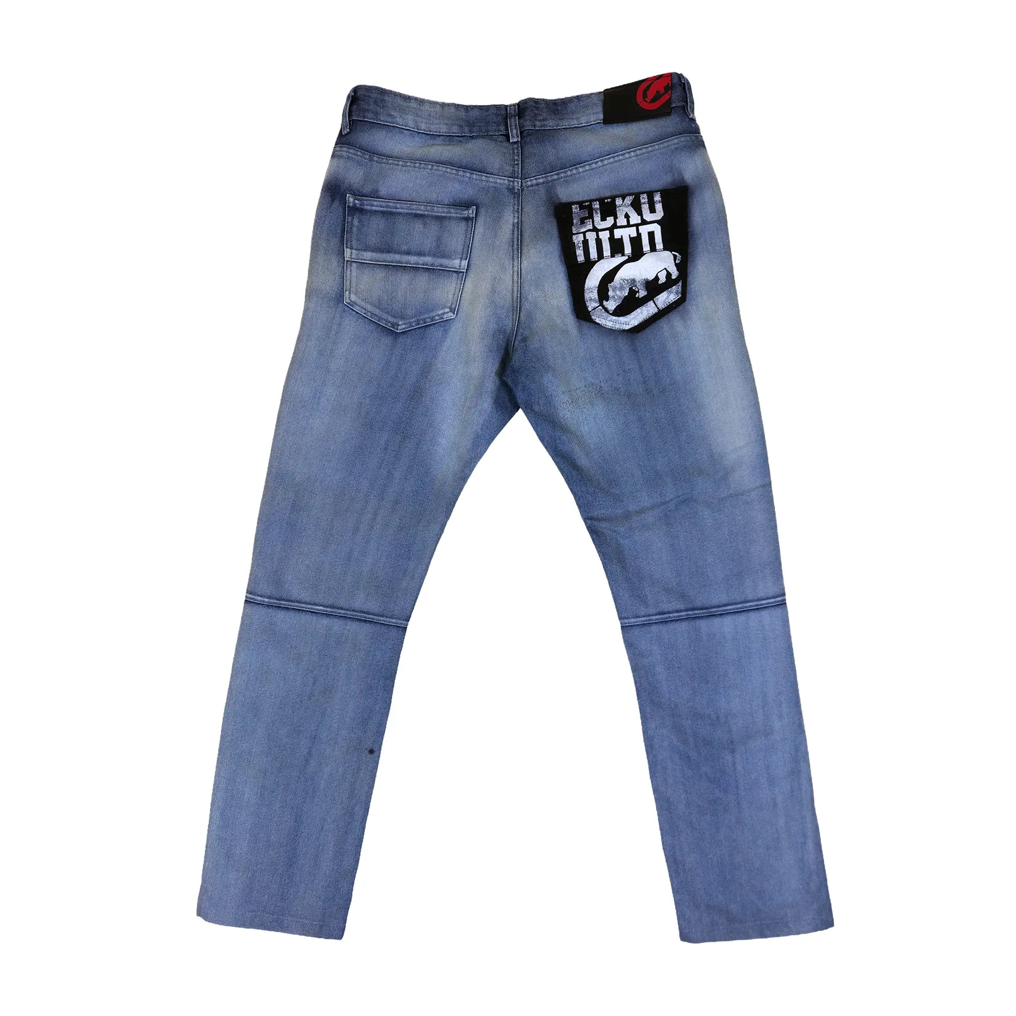 Vintage Y2K Ecko Unltd. Moto Straight Jeans med grafisk panel