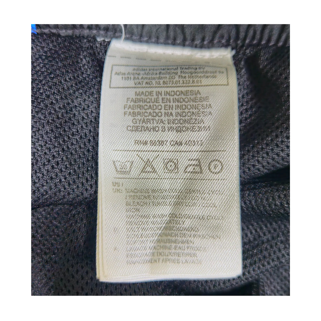 Adidas blå 3-Stripes vindbukse