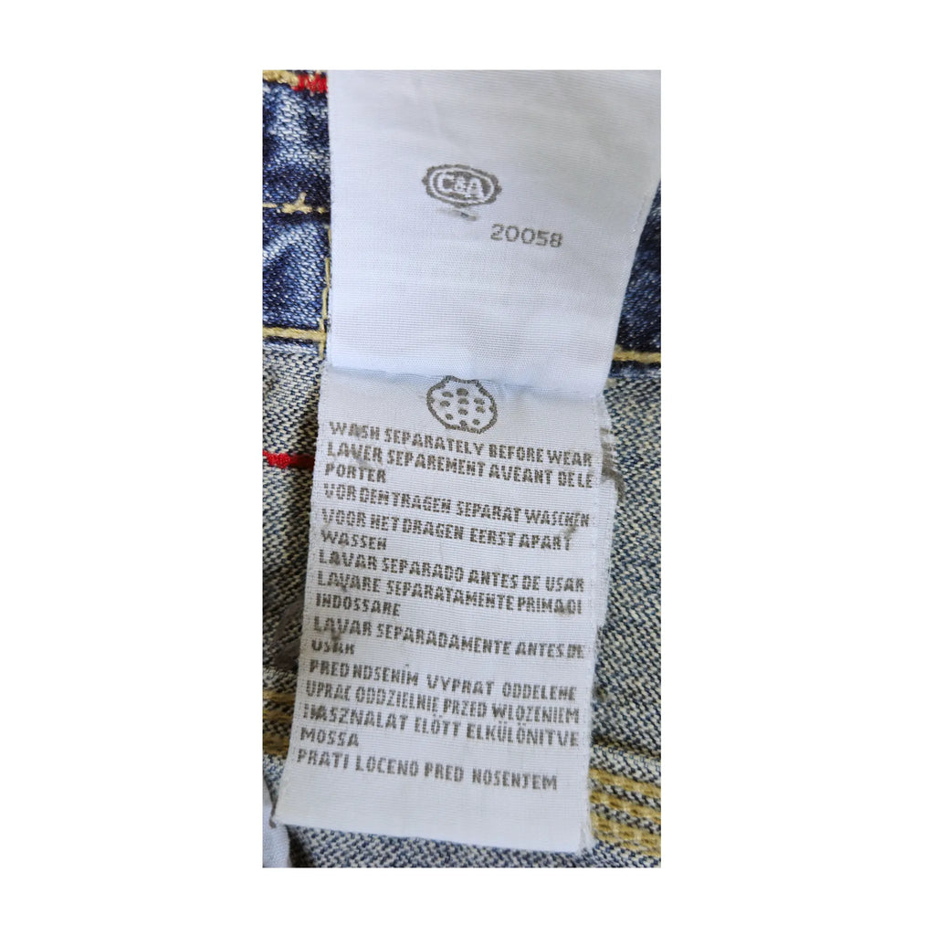 Vintage Y2K "Here & There" C&A South Academy Broderte Carpenter Skater Jeans