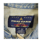 Vintage Phat Farm Archival Utility Tactical Buckle XXL Denimjakke