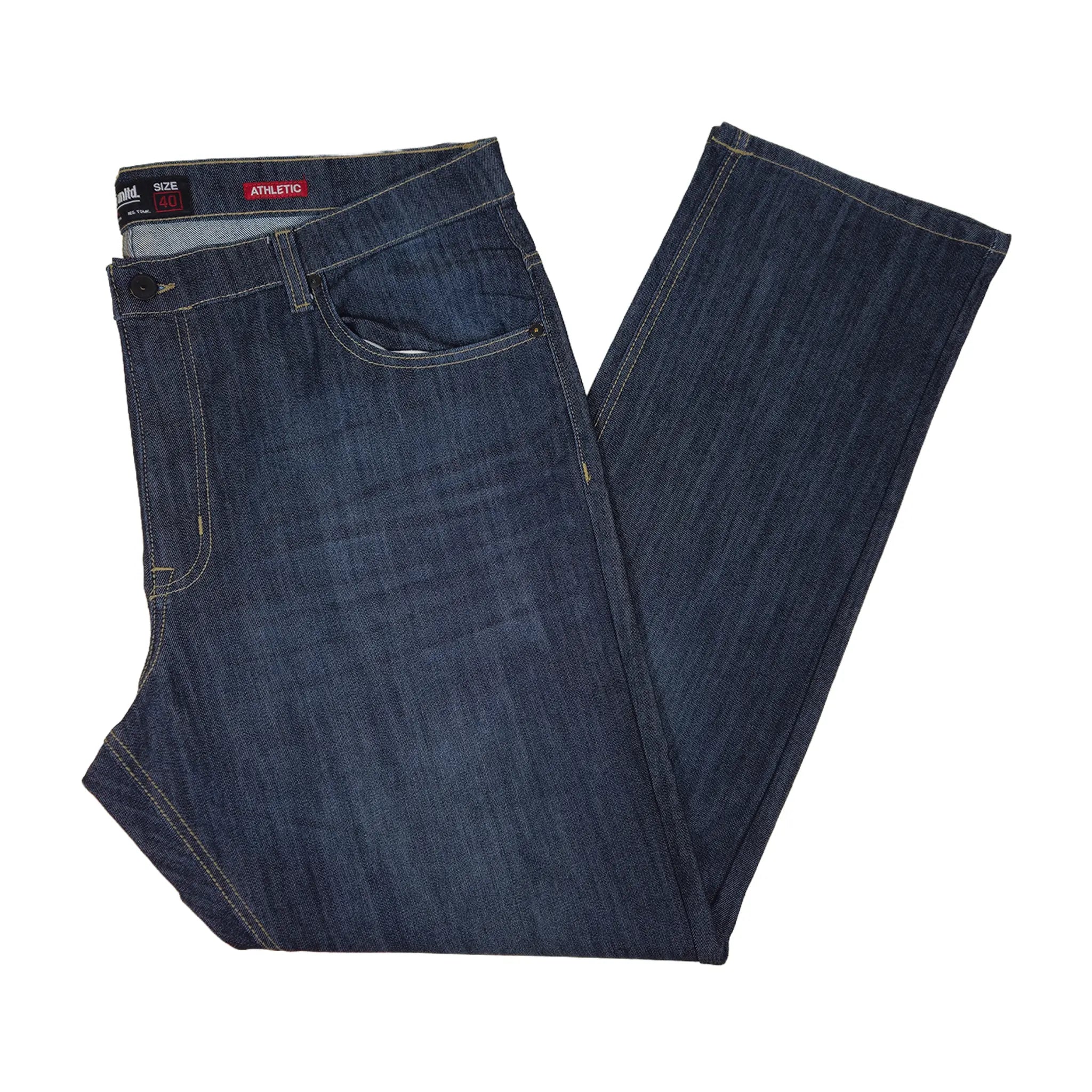 Vintage Ecko Unltd. Athletic Fit Størrelse 40 Mørkvaskede Jeans