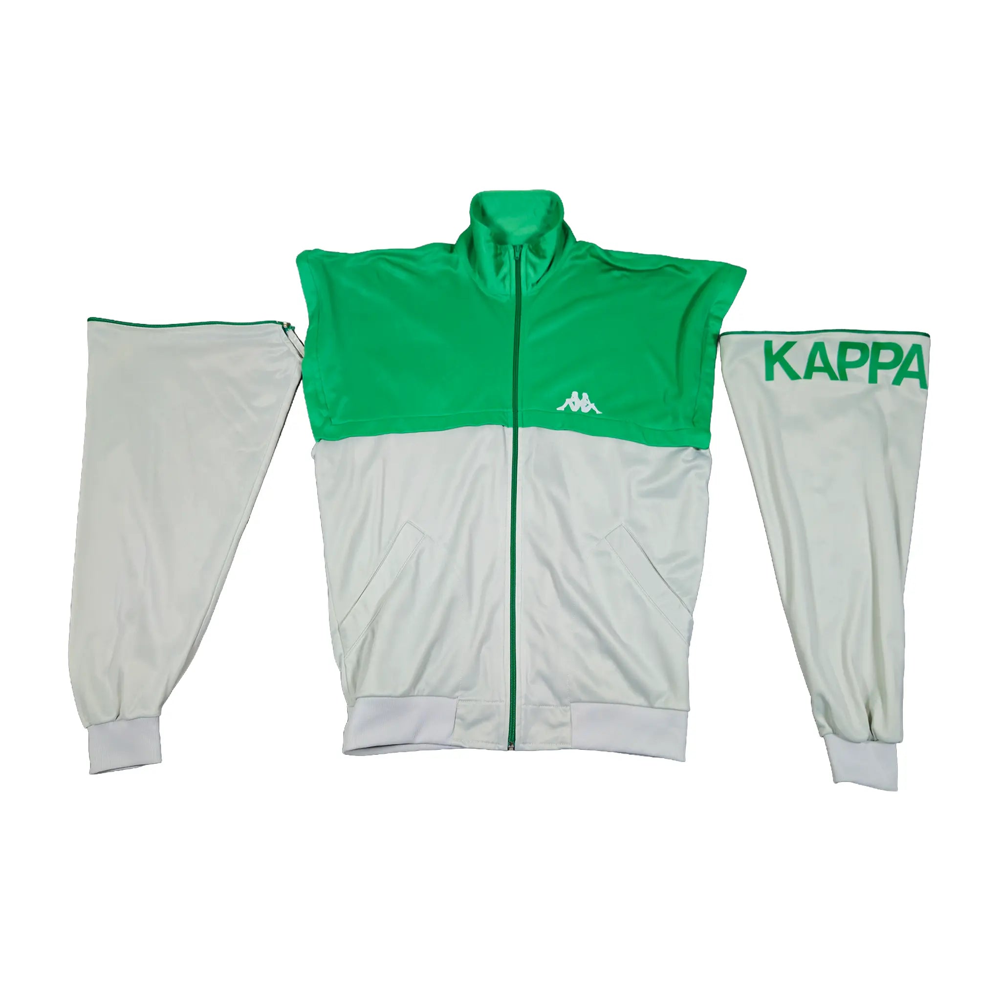Vintage 90-talls Kappa treningsjakke med avtagbare ermer