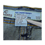 Vintage Y2K Chams Jeans Co. heavily studdet og brodert store størrelse cropped baggy jeans